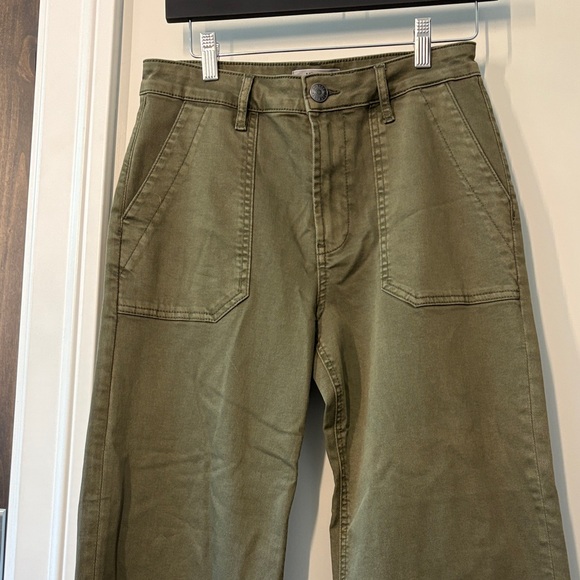 NWT Kut from the Kloth Meg Wide Leg Pants in Olive - Picture 1 of 4